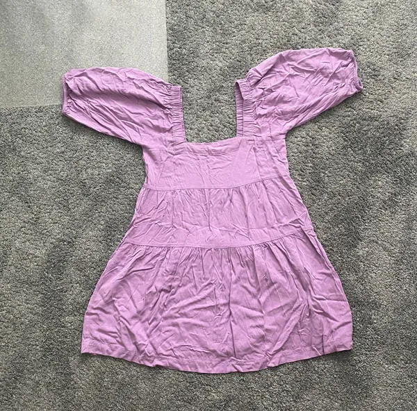 Boutique Purple Ruffle Dress - Image 3
