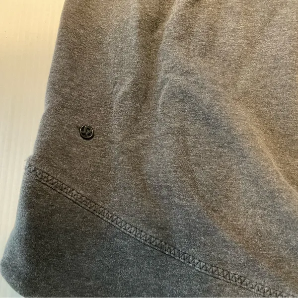 Lululemon Exhalation Pullover Heathered Black Women Sz 2/4 - Image 10