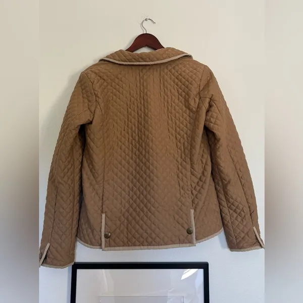 Chaps Tan Quilted Women's Jacket - Image 2