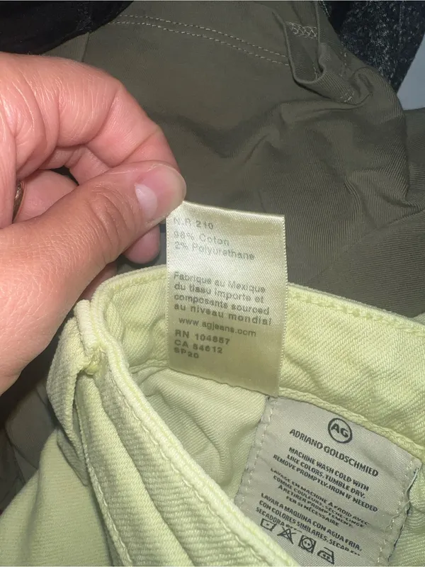 AG Adriano Goldschmied Sulfur X Citrus Mist WideLeg Crop Pants - Image 6
