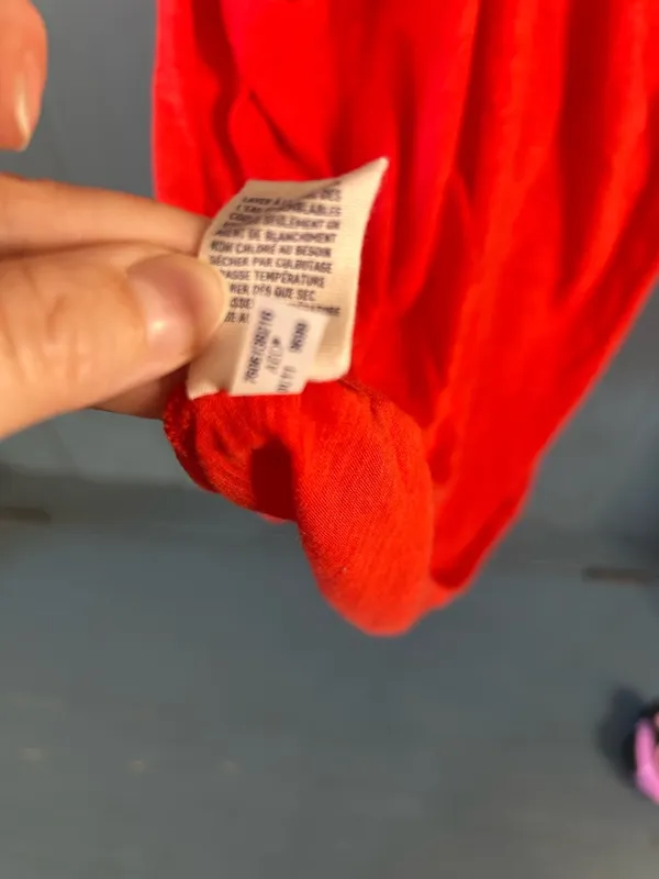 American Eagle Outfitters Bright Red Ruffle-Trim Strappy RacerbackTank | Medium - Image 6