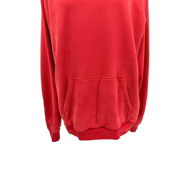 Ninety‎ Percent Organic Cotton Pullover Hoodie Red Relaxed Size Large - Image 3