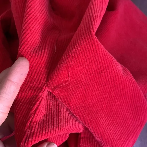 Tuckernuck Clifton Vneck Dress Casual Corduroy Classic Red Pink Long Sleeve M - Image 14
