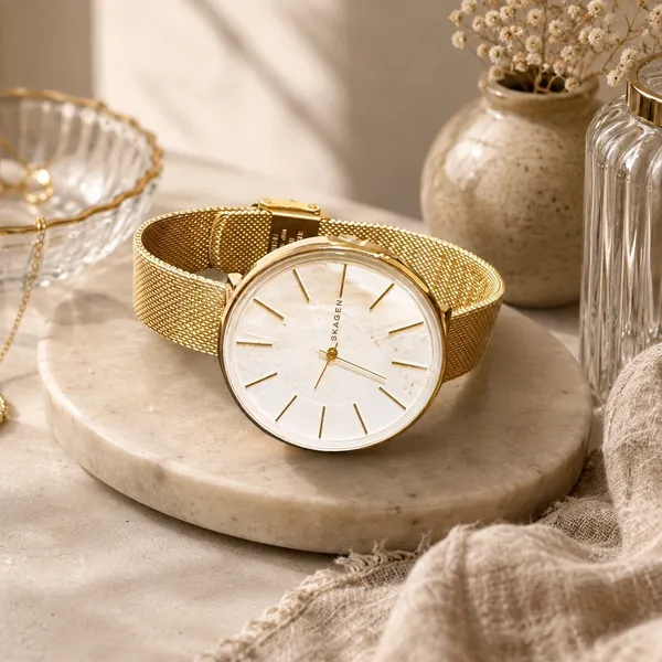 Skagen Karolina Watch Womens Rose Gold Mesh White Dial SKW2688 38mm NWT - Image 2