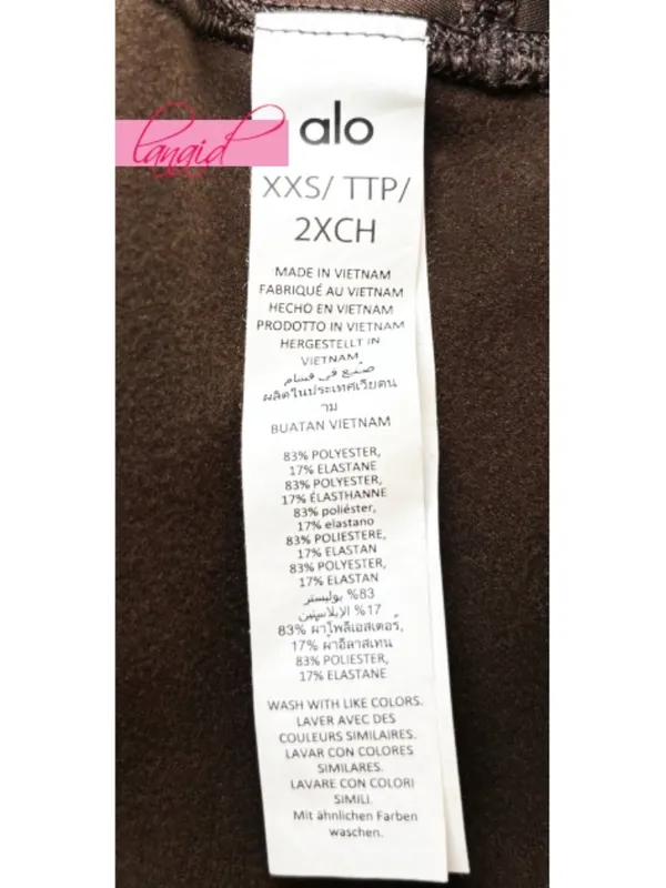 Alo Airlift Winter Warm High-Waist Leggings Espresso Hi-Rise Brushed Fleece Pant - Image 12