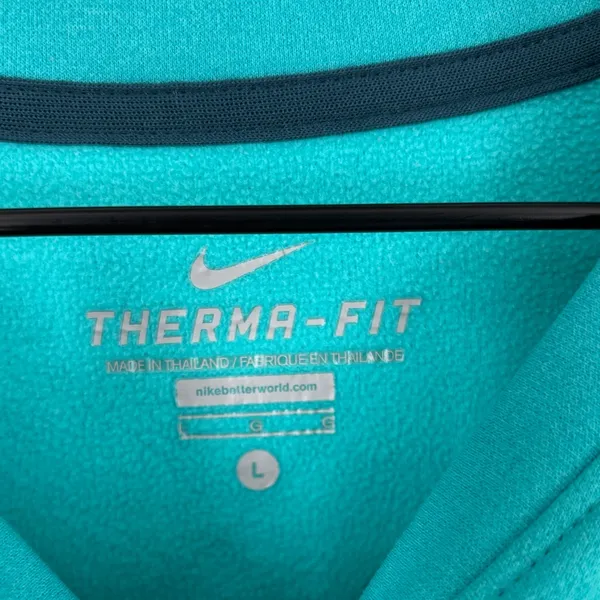 Nike large Teal Crew Sweatshirt thumb holes - Image 2