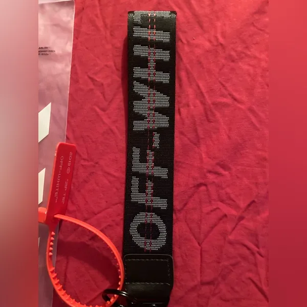 Authentic Off-White Keychain / Lanyard by Virgil Abloh In Black - Image 3