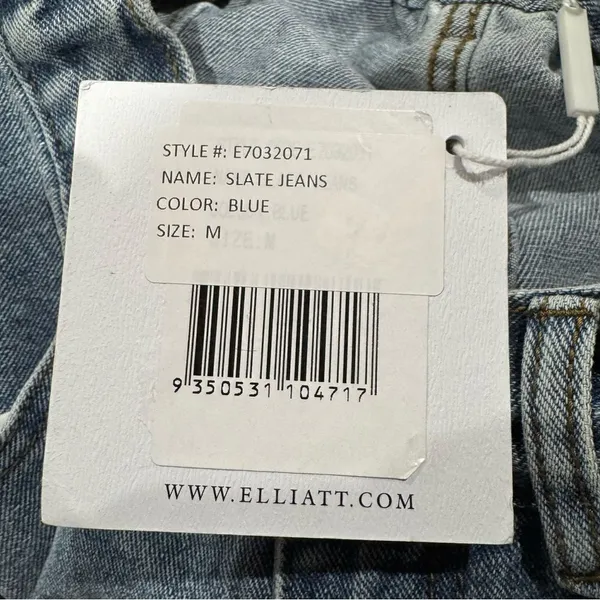 NEW Revolve Elliatt Paperbag Raw Hem Jeans With Removable Pocket Women’s Medium - Image 3
