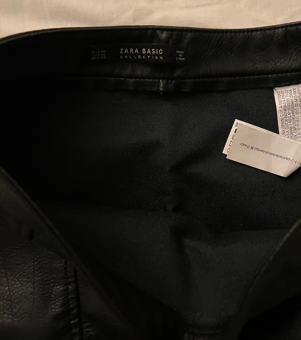 ZARA Faux Leather Skirt - Image 3
