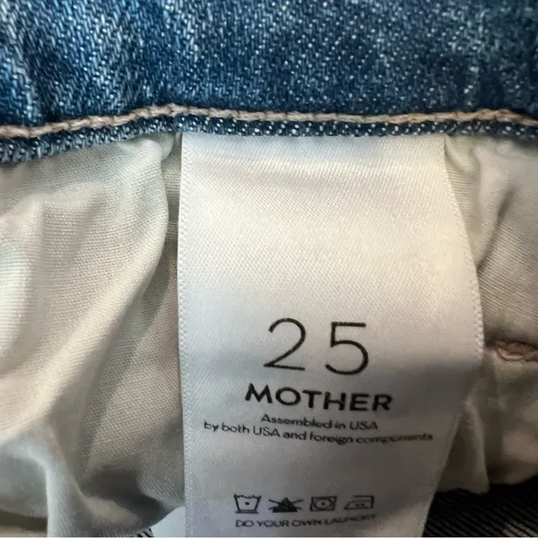 MOTHER The Hustler Ankle Fray Jeans Understudy NWT Size 25 - Image 7
