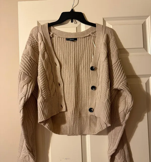 Papaya Cropped Cardigan - Image 2