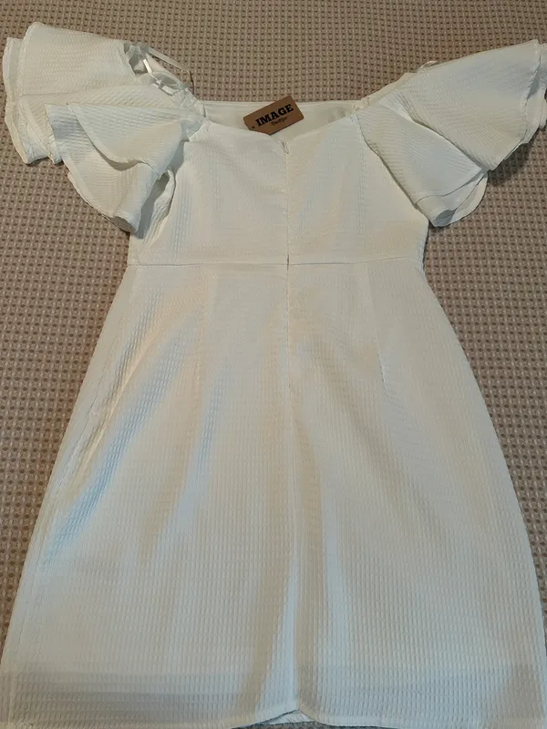 Boutique White Mini Dress - Image 3