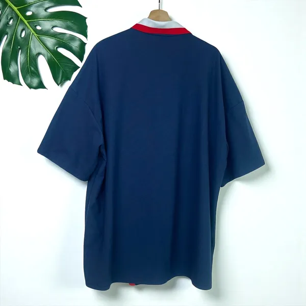 🆕 Cider Oversized Blokecore Patchy Collar Short Sleeve Polo Shirt - Image 7