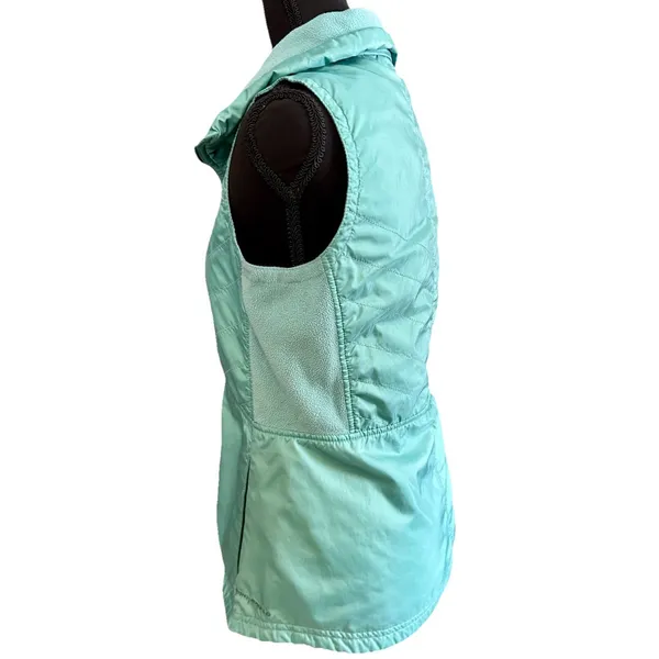 Columbia Mix It Around Vest Womens XS Teal Mint Green Quilted Fleece Omni-Shield - Image 3