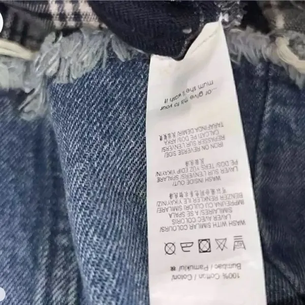 Misguided Oversized Blue Denim
Jacket(Size 6) - Image 4