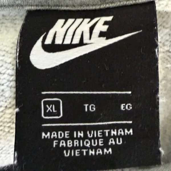 Nike Gray Crewneck Women’s Hoodie with White Swoosh XL EUC - Image 2