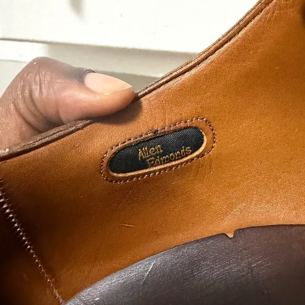 Allen Edmonds Lubbock Men 9 D Brown Leather Monk Strap Dress Shoes USA 8032 Oxfords Loafers Preppy Old Money - Image 4