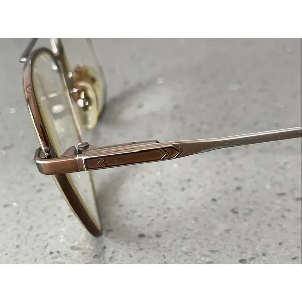 Vintage Rembrand Bronze 145 Eyeglasses Frames ONLY Japan Aviator Oversized - Image 4