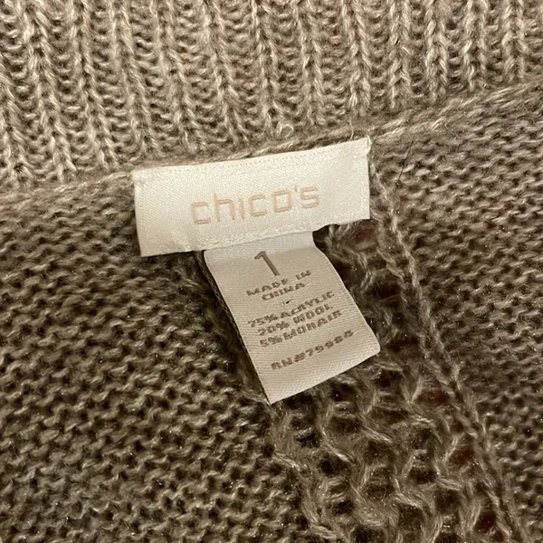 Chico’s taupe cardigan medium - Image 6