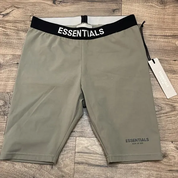 Essentials Fear of God biker shorts olive green - Image 2