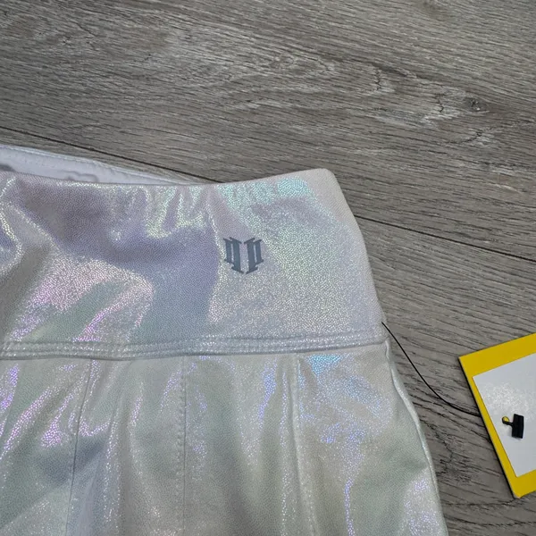 EleVen by Venus Williams White Iridescent‎ Flutter Tennis Skirt XS XSmall - Image 5