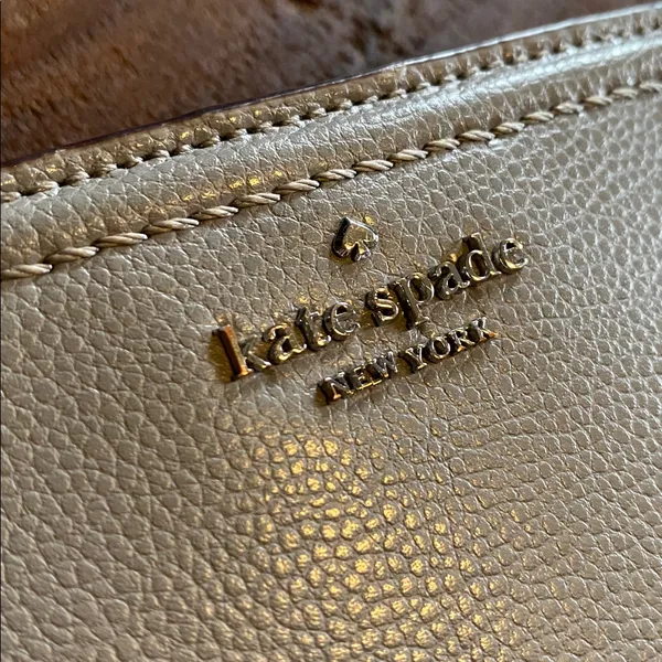 Kate Spade NY Patterson Drive Braylon Bifold Snap Wallet Gray Leather - Image 8