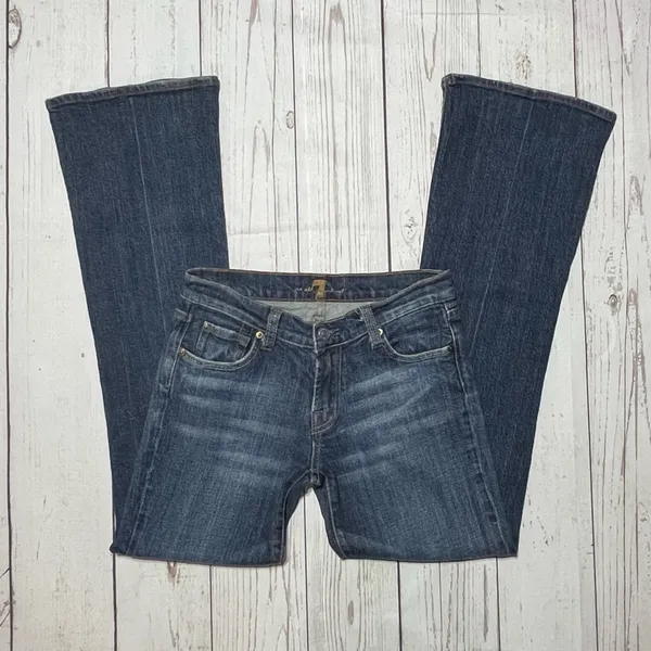 7 for All Mankind Bootcut Jeans Size 27 - Image 5