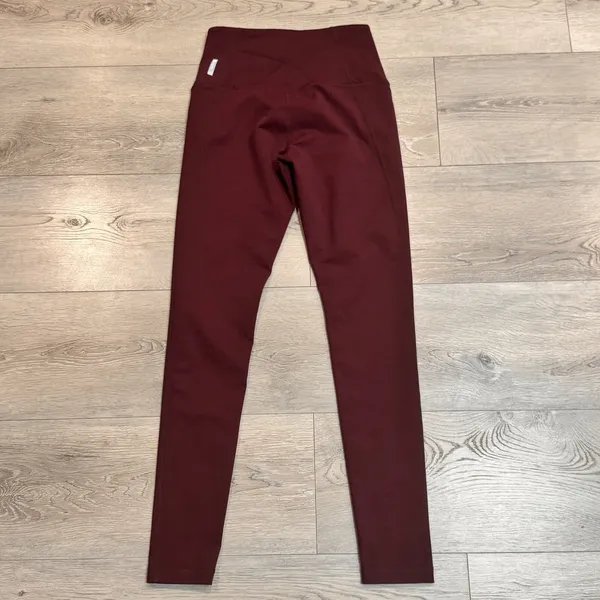 Zella Yoga Pants‎ Womens Size XSmall XS Maroon Pull On Stretch Activewear - Image 2