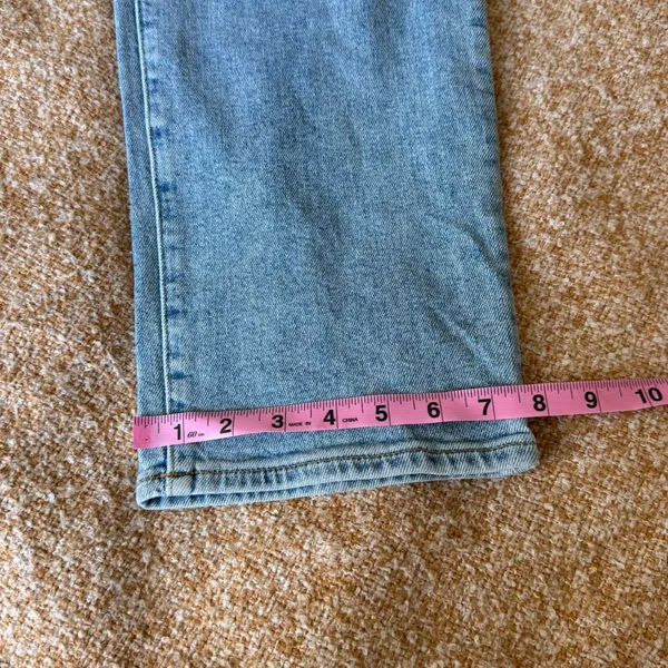 Madewell The Perfect Vintage Straight Jeans Light Wash Denim Button Fly Size 29 - Image 9