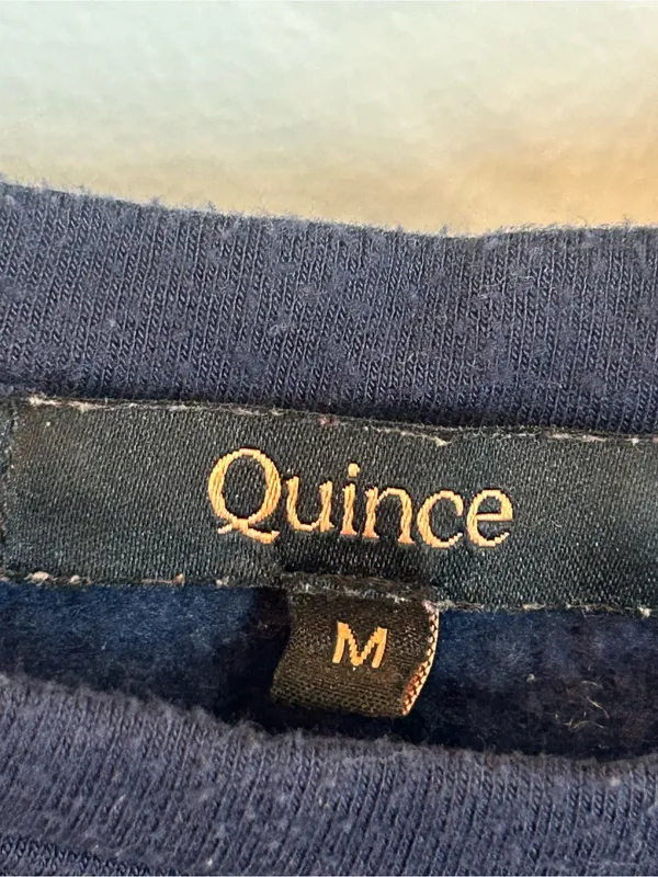 Quince SuperSoft Fleece Crew — Navy - Image 4
