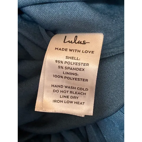 Lulus Women's Blue Velvet Velour Ruched Sleeveless Mini Tank Bodycon Dress Sz XL - Image 6