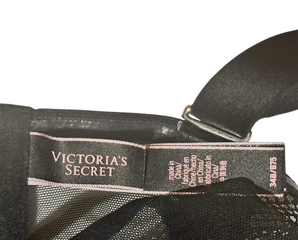 Victoria’s Secret Holiday 2017 Black Iconic Very Sexy Fishnet Lace Corset Sz 34B $88 - Image 4