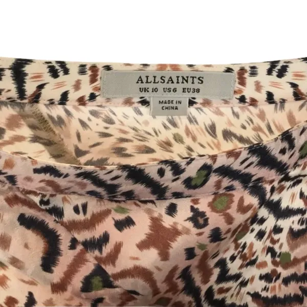 Womens Size 6 ALLSAINTS Raya Arietta Animal Print Ruffled Midi Maxi Skirt - Image 7