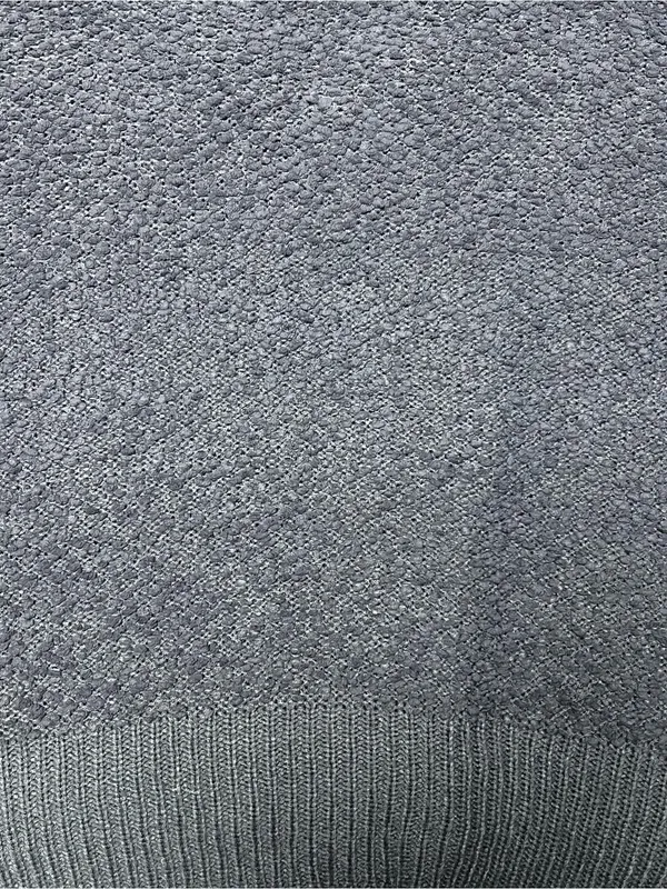 POL Popcorn Knit Hooded Sweater Gray 2XL Plus - Image 6
