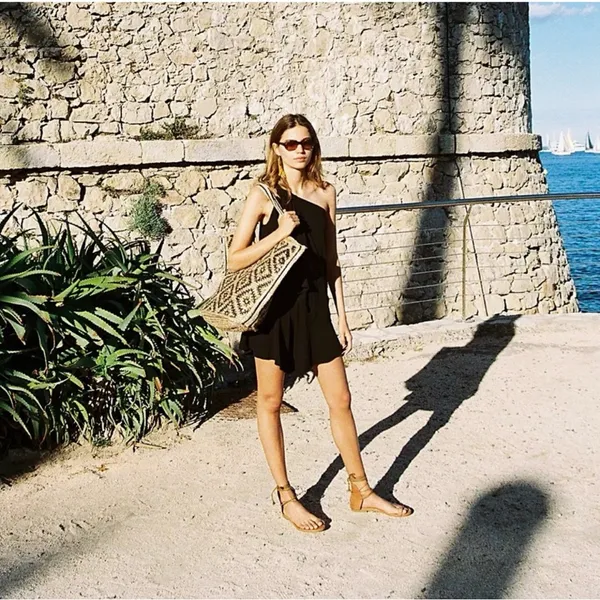 Free People Beach Sunsational Set Small Black Strapless Top Shorts Vacay Resort - Image 5