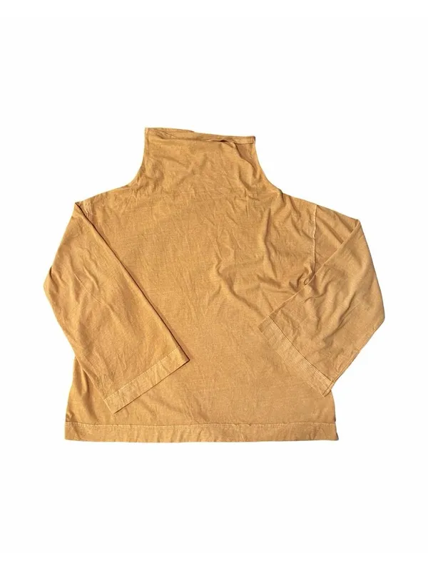 We The Free Supernova Cowl Neck Bell Sleeve Blouse Tan Women’s Size M Boho - Image 2