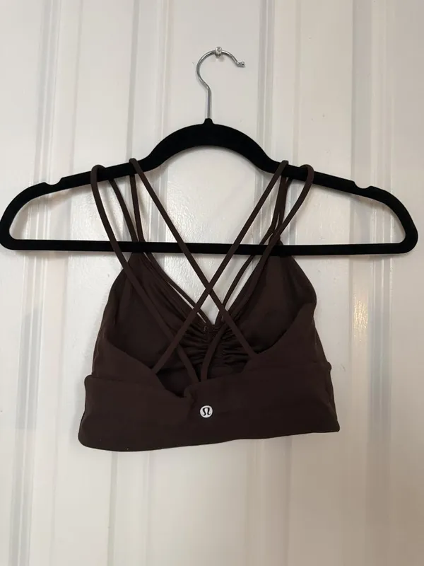 Lululemon Brown Strappy Crossback Bra - Image 5