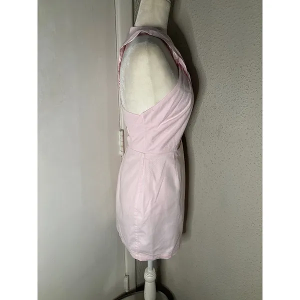 Nasty Gal Light Pink Sleeveless Cut Out Dress S Coquette Girl Pastel Mermaid - Image 5