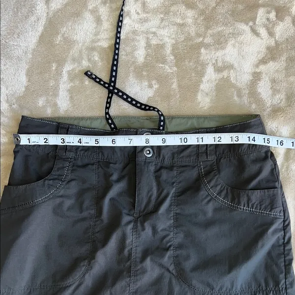 REI Mini‎ Skirt Womens Size 2 Lightweight Embroidered Gray Pockets - Image 10