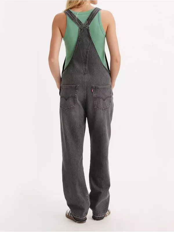 Levi’s Vintage Denim Gray Overalls - Image 2