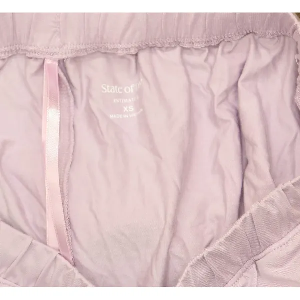 State Of Day Womens Fluid Knit Pajamas Pants 100200401MS Frost Bite Purple XS - Image 3