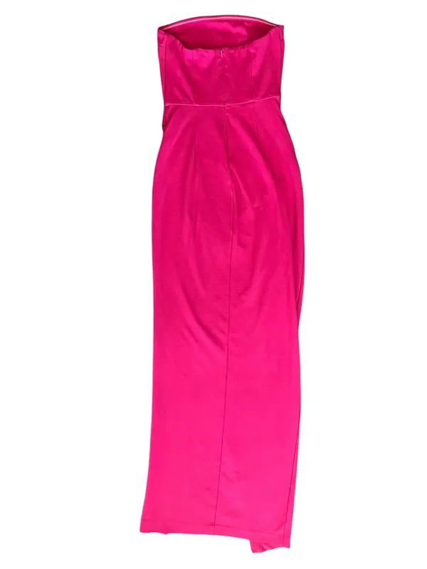 NBD Revolve Women’s Lucilda Strapless Bodycon Gown Hot Pink Maxi Dress - Image 6