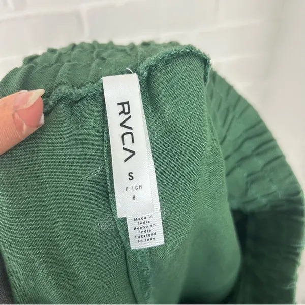 RVCA Women’s New Yume Green Beach Pants Size S - Image 5