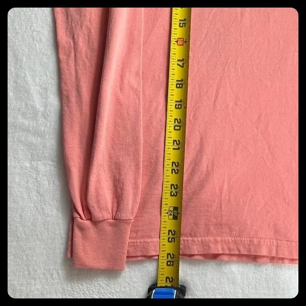 Southern Fried Cotton Shirt Womens Small Pink Long Sleeve Cow Graphic Tee - Image 4