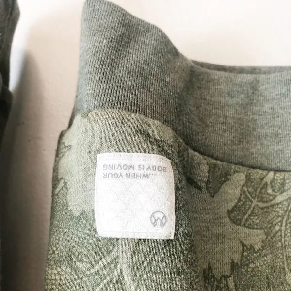 Maaji Sleek French Terry Crewneck Sweatshirt Olive Green Size Small - Image 4