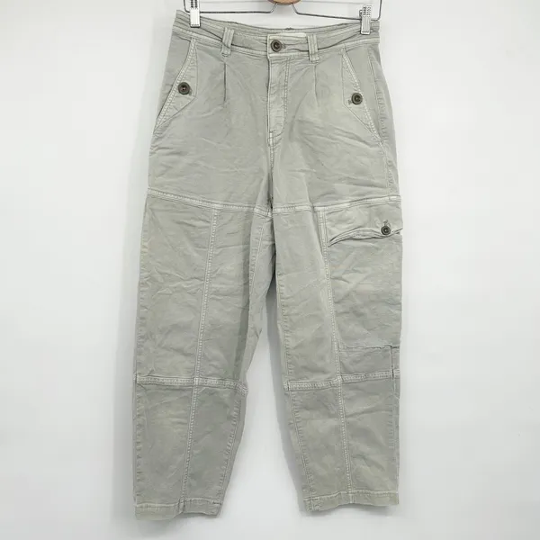 By Anthropologie Womens Nell Canvas Utility Gorpcore Straight Leg Cargo Pants 29 - Image 3