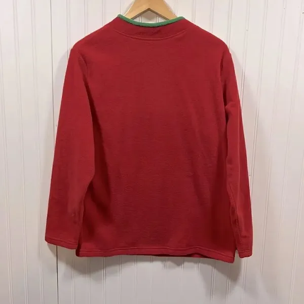 Bobbie Brooks fleece snowman sweater Green Size M - Image 3