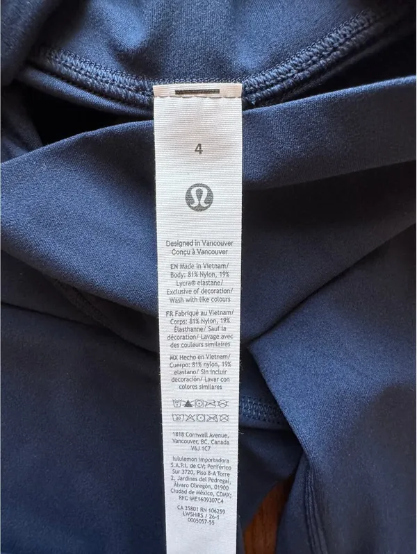 Lululemon Groove NULU Flared Pant High Rise 30” True Navy Size 4 NWT - Image 6