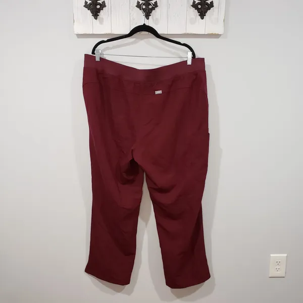 FIGS Kade Burgundy Scrub Pants 3X - Image 2