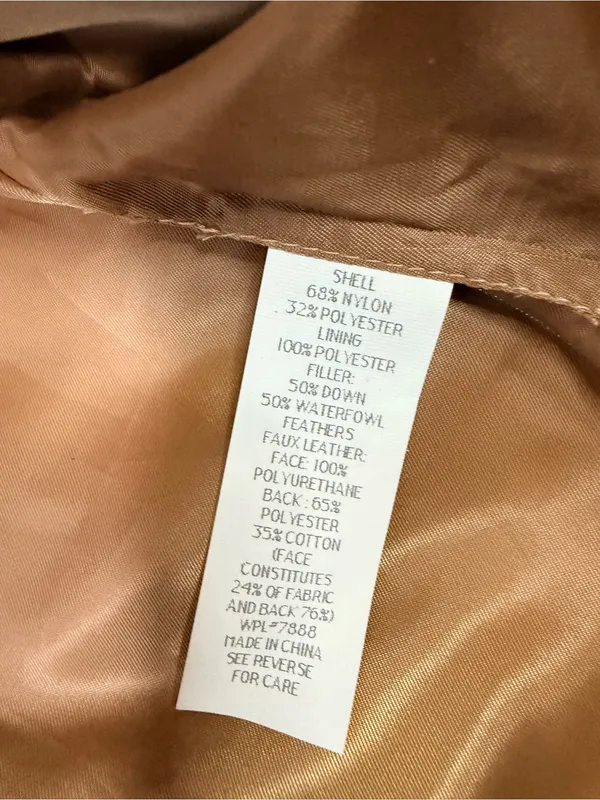 MICHAEL Michael Kors Quilted Puffer Jacket with Faux-Fur Collar in Camel/Tan - Image 12